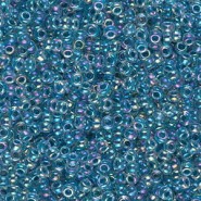 Miyuki seed beads 11/0 - Marine blue lined crystal ab 11-279